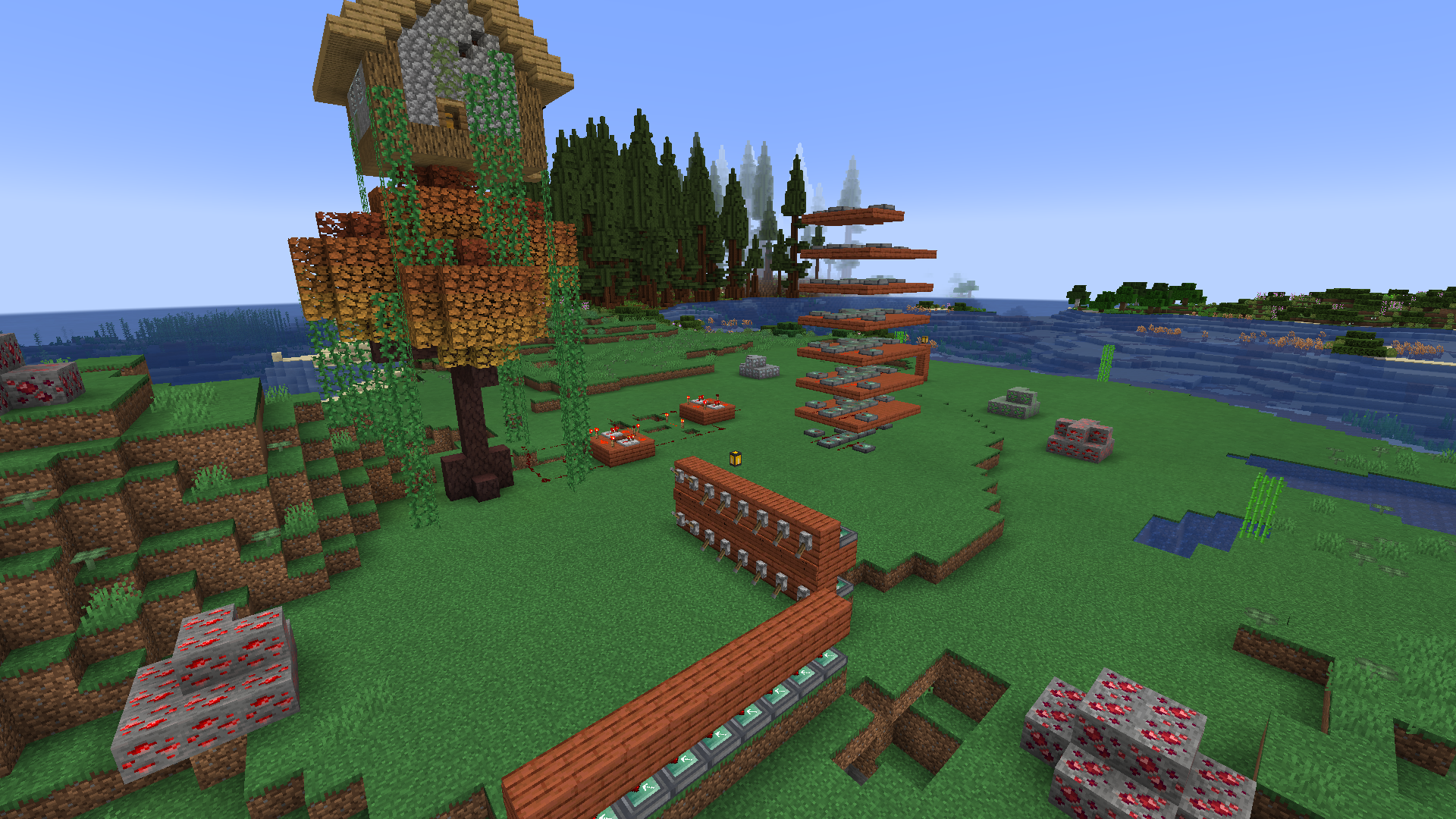 Minecraft 8 Bit Adder